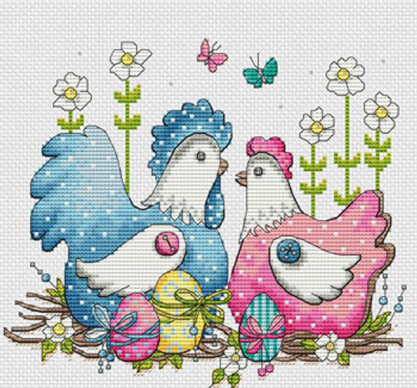 Pretty Chickens by Les Petites Croix De Lucie 20-2007