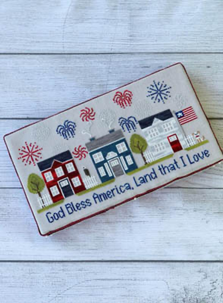 Firework Lane 174W x 98H by Little Stitch Girl 20-1666 YT