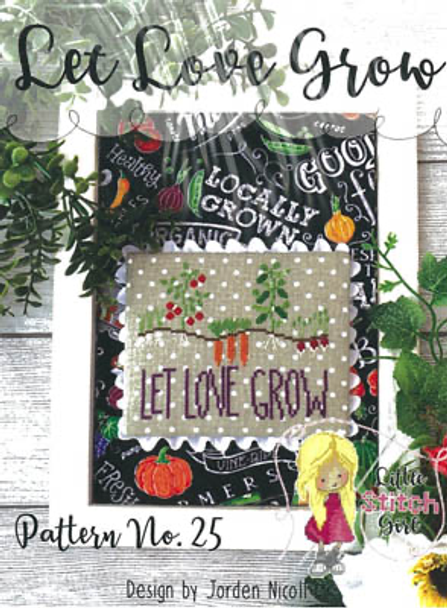 YT Let Love Grow 74W x 62H by Little Stitch Girl