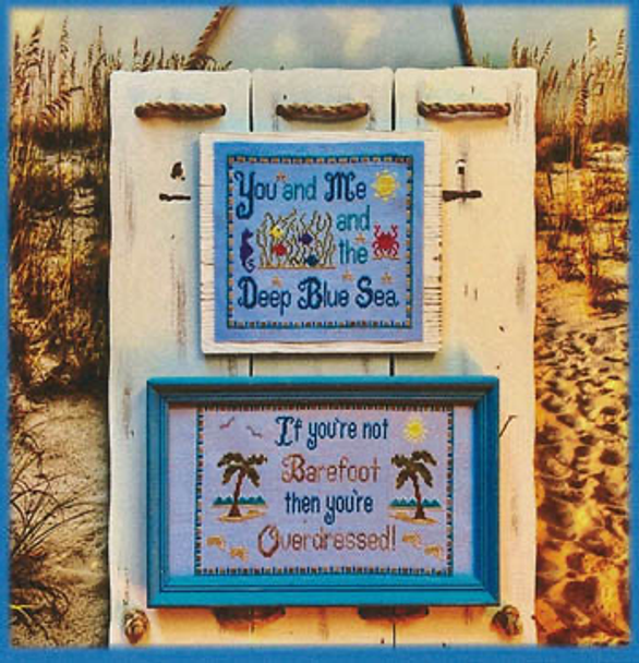 Y Beach Therapy 136 x 76 and Blue Sea 99 x 77 by Pickle Barrel Designs