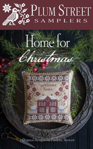 Home For Christmas 106w x 113h by Plum Street Samplers 19-2831 YT