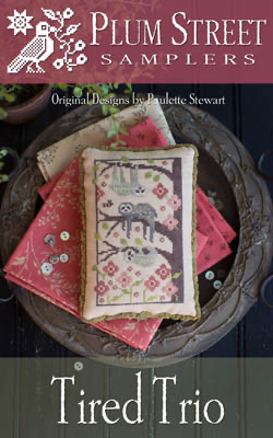 Tired Trio 57W x 92H by Plum Street Samplers 19-2262 YT