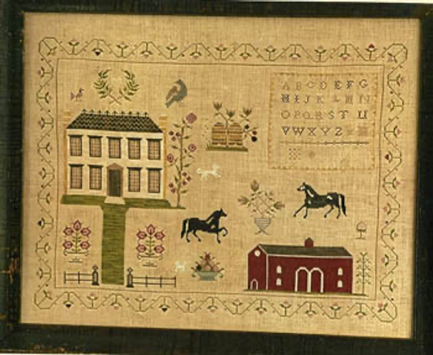 Stables At Hollyberry Farm Sampler by Stacy Nash Primitives 20-1620