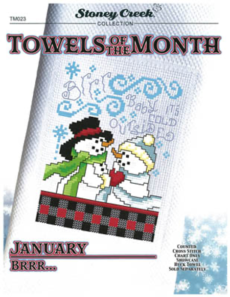 Towels Of The Month - January Brrr (TM023)54w x 74h  by Stoney Creek Collection 20-1061