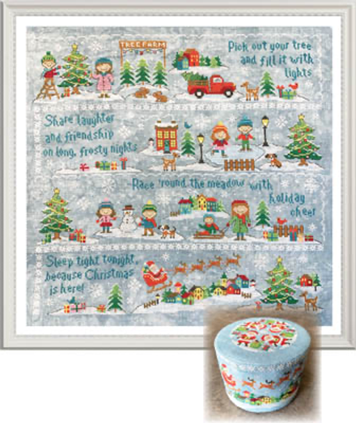 Christmas Village - 4 (Christmas Is Here!) 54h x 223w by Tiny Modernist Inc 19-2743