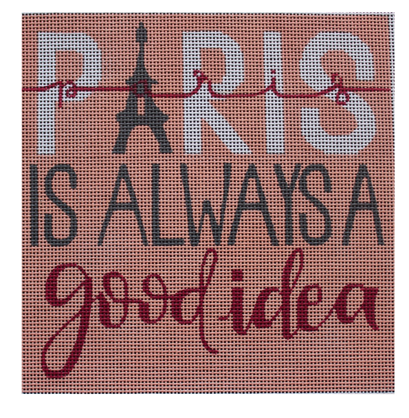 ME58 Paris is Always ...13 Mesh 12" x 12"  Madeleine Elizabeth