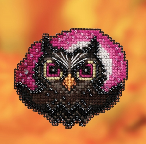 MH182023 Moonlit Owl (2020) Mill Hill Seasonal Ornament Halloween
