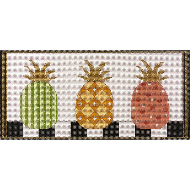 4099 PINEAPPLES IN A ROW 11.75 x 5.5  13 Alice Peterson Designs