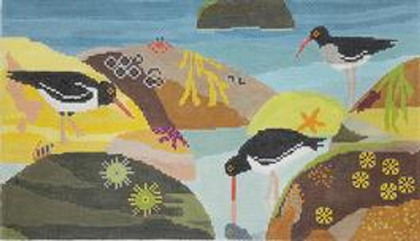 AS775    Oyster Catcher	 	    14x8 13 Mesh  Birds Of A Feather