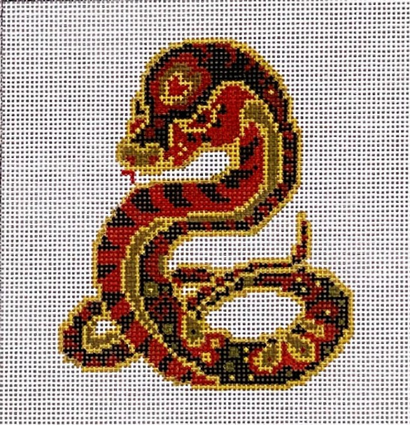 BP-83 Chinese Zodiac - Snake 5x5 18 Mesh BP Designs