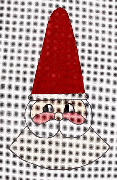 JC-33 Holly Jolly Santa 33⁄4x7 118 Mesh Stitch Guide Included JANET CASEY