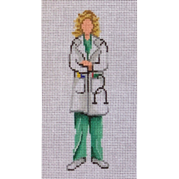 20107	RHD	ornament, female dr. in white coat	03 x 06	18 Mesh Patti Mann 