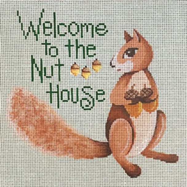 85056	WDS	Squirrel, Welcome to the Nut House	08 x 08	 Mesh Patti Mann 
