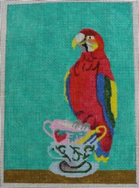 WWCO2021 Teacup Parrot 5 x 7 -18 Mesh Waterweave