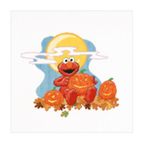 GOK766A Thea Gouverneur Kit Sesame Street Halloween 12" x 11"; Aida; 16ct