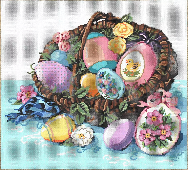 Spring Delights Easter Eggs 10 x 9 18ct Once In A Blue Moon By Sandra Gilmore 18-1236