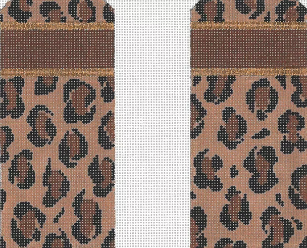 MS151 Leopard Eyeglass case 3” x 6.5” 14 Mesh Machelle Somerville   