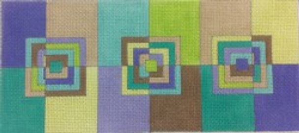 320 Pastel Squares  8.25 x 3.75 18 Mesh Canvas Art By Barbi
