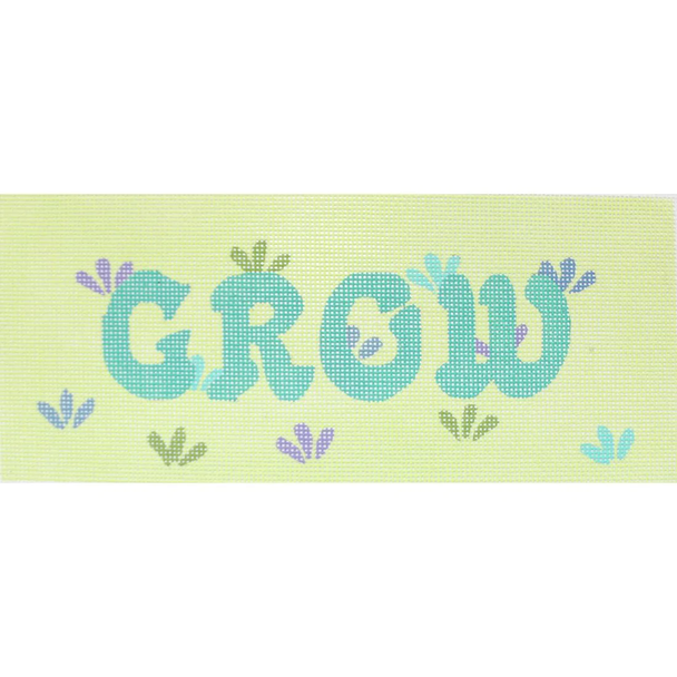 1015 GROW 8.25 x 3.75 18 Mesh Canvas Art By Barbi