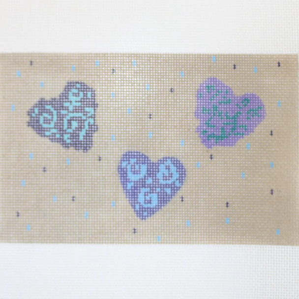 1186 3 Scatter Hearts 4 x 6.33 18 Mesh Canvas Art By Barbi