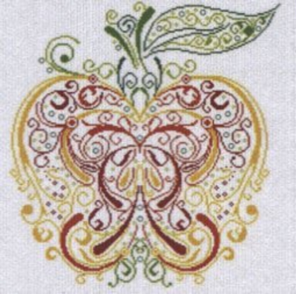 AAN162 Needleworks Pomo Apple Alessandra Adelaide Needleworks Counted Cross Stitch  Pattern