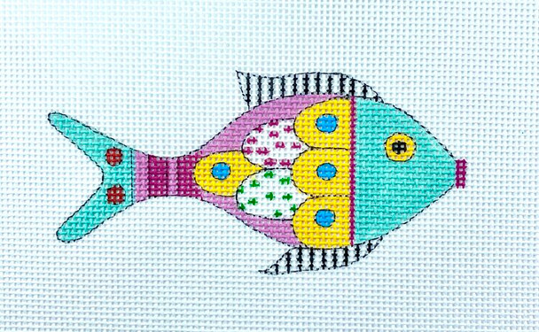 MH1923 Ruth Anne - Right Fish 4.5 x 2 18 Mesh Mile High Princess Designs