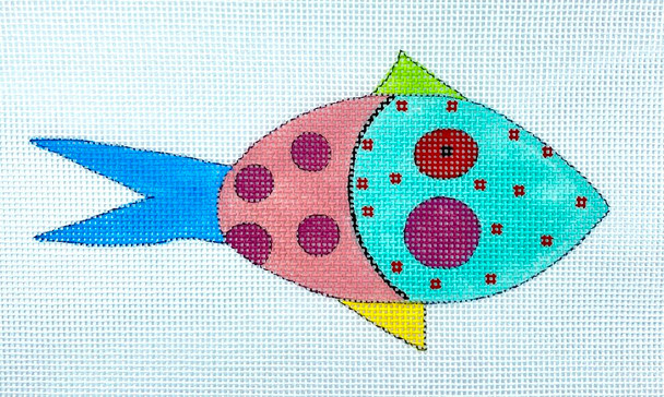 MH1928 Seth - Right Fish 5.75 x 3 18 Mesh Mile High Princess Designs