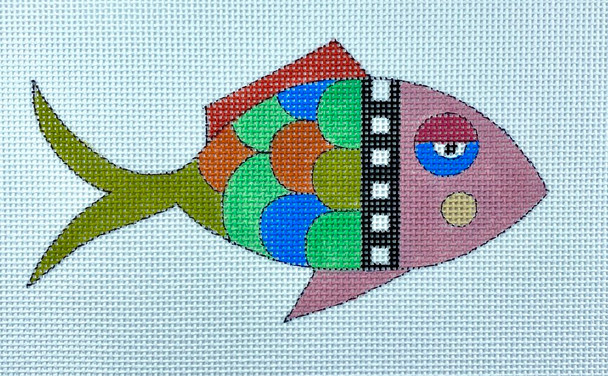 MH1930 Suzy - Right Fish  5.25 x 3 18 Mesh Mile High Princess Designs