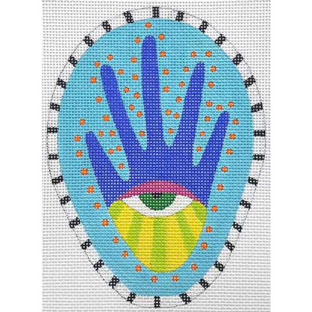 ZE648 Blue Dot Hand 4″ x 5.5″ 18 Mesh Zecca