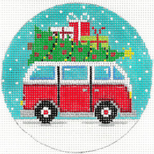 XO-173p Merry Christ-Bus 5" Round 13 Mesh Meredith Collection