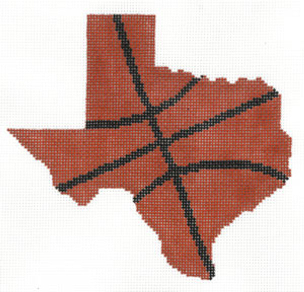XO-210t Basketball State Shaped - Texas 5 1/2 x 6 18 Mesh Meredith Collection