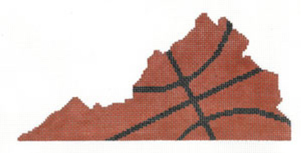 XO-210v Basketball State Shaped - Virginia 7 1/2 x 3 1/2 18 Mesh Meredith Collection