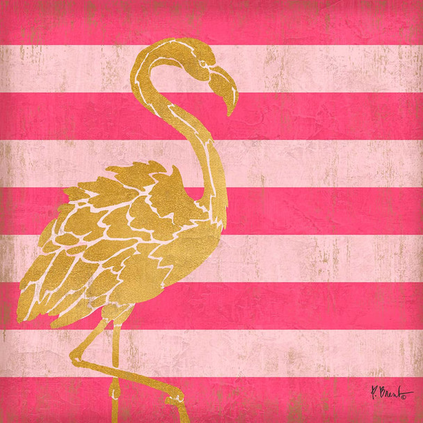 PB16670A Gold Coast Flamingo - Color 8x8 13 Mesh Paul Brent The Collection Designs