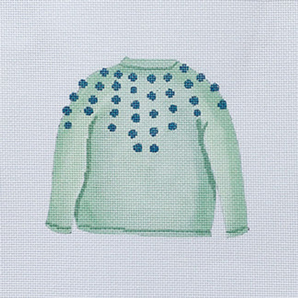 SF23 Mini Pom Sweater 18 Mesh 5x5 Sara Fitz The Collection Designs