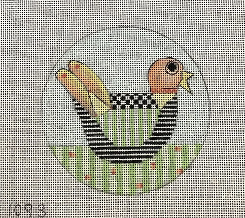 PM1093 Bird 4"rd 18 Mesh  Penny MacLeod The Collection Designs