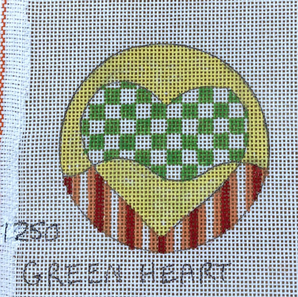 PM1250 Green Heart 3" rd 18 Mesh Penny MacLeod The Collection Designs