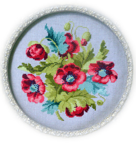 Coquelicots 110 x 110 Reflets de Soie