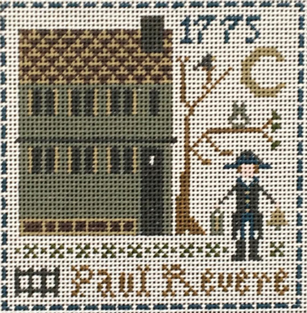EWE-623 Paul Revere©Little House Needleworks 5 3/8 x 5 1/2 13 Mesh Ewe And Eye