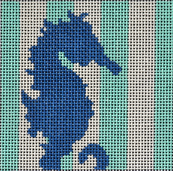 IS806 Seahorse Stencil Insert 3x3 18 mesh Two Sisters Designs