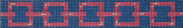 KF03P Square Link Keyfob/Pink 7x1 18 mesh Two Sisters Designs