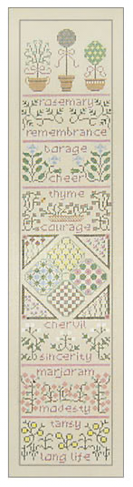 53 The Drawn Thread:  Licensed by NeedleXpress The Cloister Garden 4x19  18 Mesh Thread 