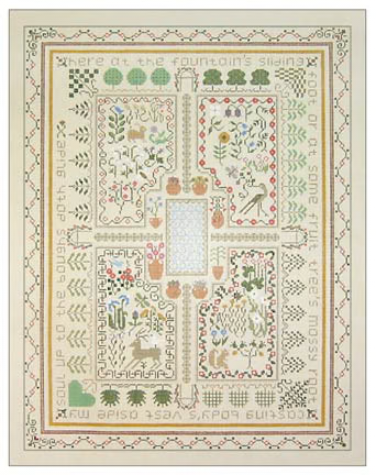 56 The Drawn Thread The Sanctuary 16 x 20 inches 18 Mesh Egg Shell