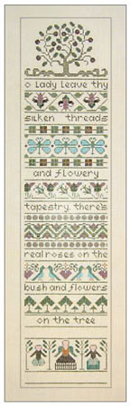 03 The Drawn Thread Licensed by NeedleXpress Real Roses 5 x 20 18 Mesh Egg Shell