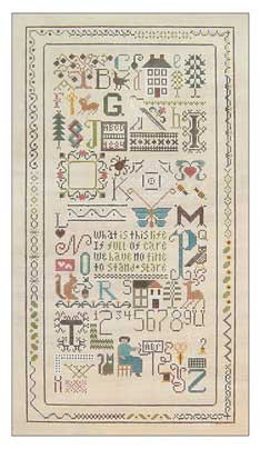 11 The Drawn Thread Random Thoughts 8.5 x 16 18 Mesh Egg Shell