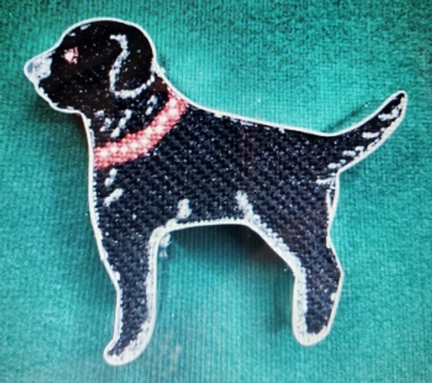 CANM2	Black Lab	18 Mesh CANVAS COOKIE Cheryl Schaeffer And Annie Lee Designs