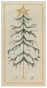 21 The Drawn Thread 5 x 10 inches 18 Mesh Egg Shell  The Button Tree