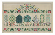 14 The Drawn Thread 18 Mesh Egg Shell Spring Arbor 10  x 6