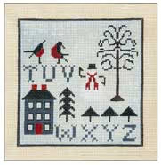 29 The Drawn Thread 18 Mesh Egg Shell Spot Of Winter 5 x5