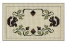 41 The Drawn Thread 18 Mesh Egg Shell Oak Motif 5 x 3
