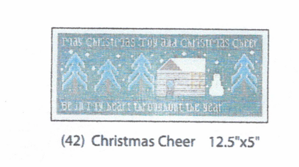 42 The Drawn Thread 18 Mesh Egg Shell Christmas Cheer 12.5 x 5